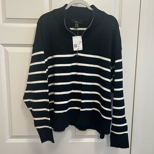Women’s Plus striped pullover sweater